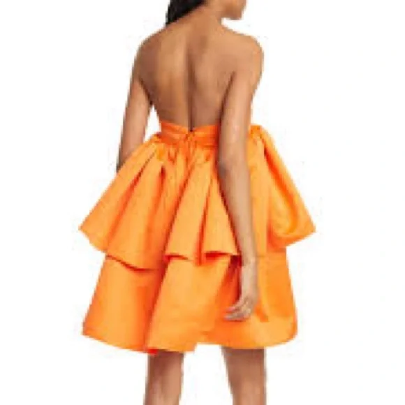 Rotate Birger Christensen Carmina orange dress - Picture 3 of 3